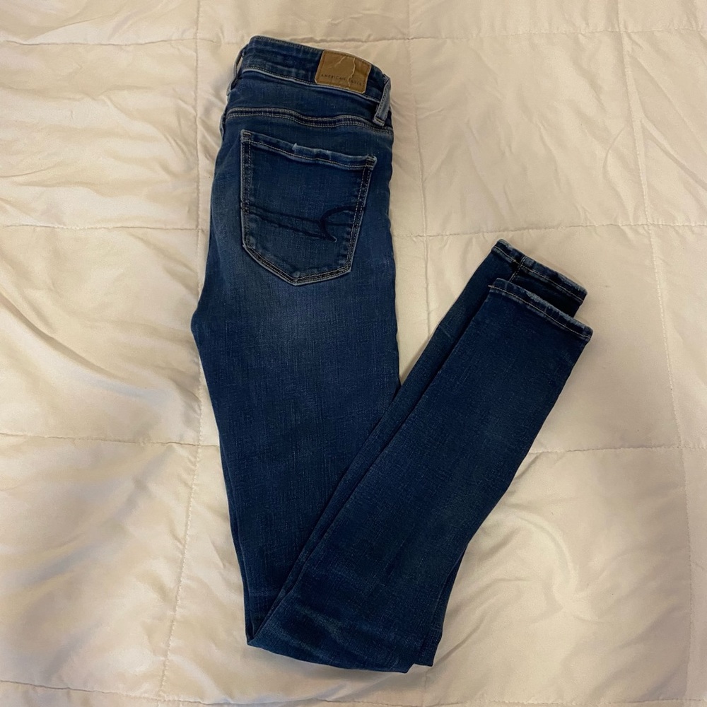 AE Ne(x)t Level blue Low-Rise Jegging size 000 short
